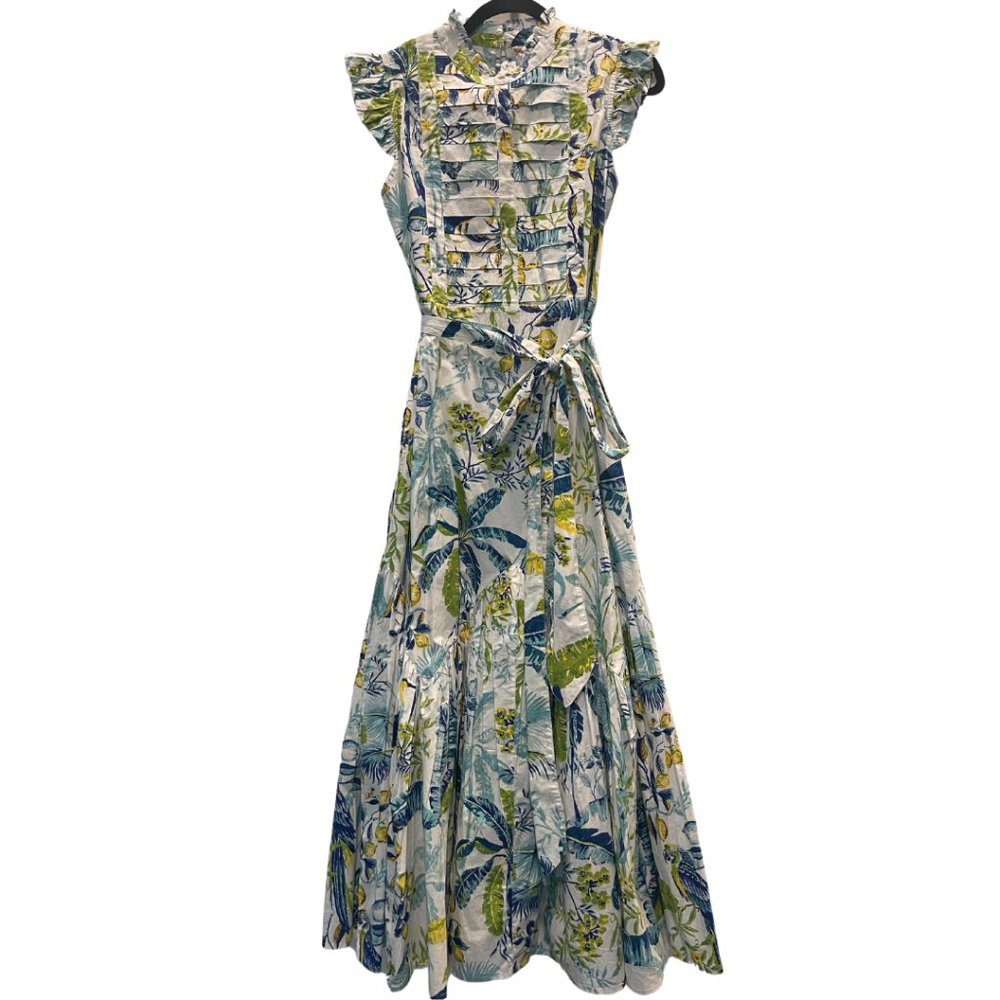 Womens Banjanan Amazon Dress Lisbon Garden White